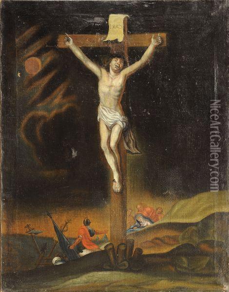 La Crucifixion Oil Painting - Charles Lebrun
