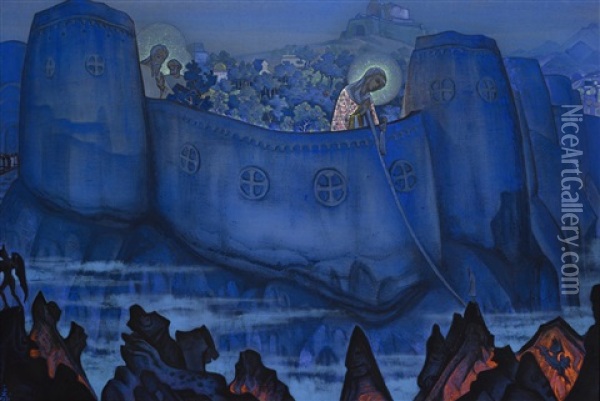 Madonna Laboris Oil Painting - Nikolai Konstantinovich Roerich