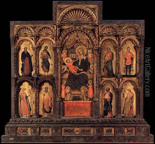 Polyptych of Santa Maria della Celestia Oil Painting - Lorenzo Veneziano