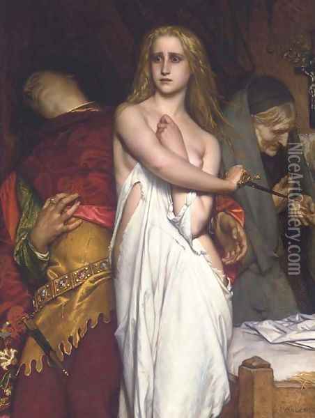 Virtue Triumphant Oil Painting - Joseph Henri Francois Van Lerius