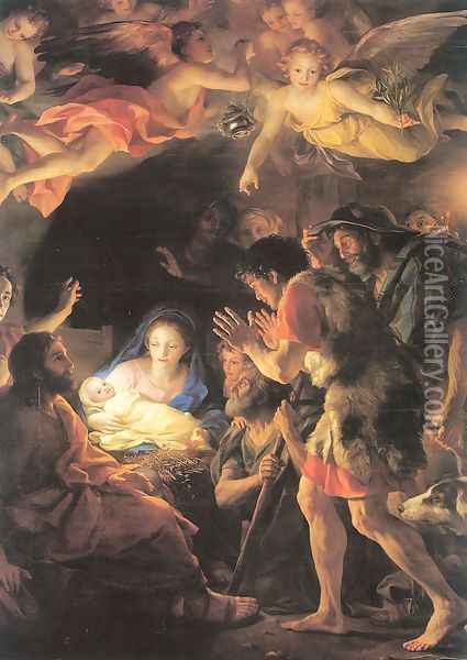 The Adoration of the Shepherds 1770 Oil Painting - Anton Raphael Mengs