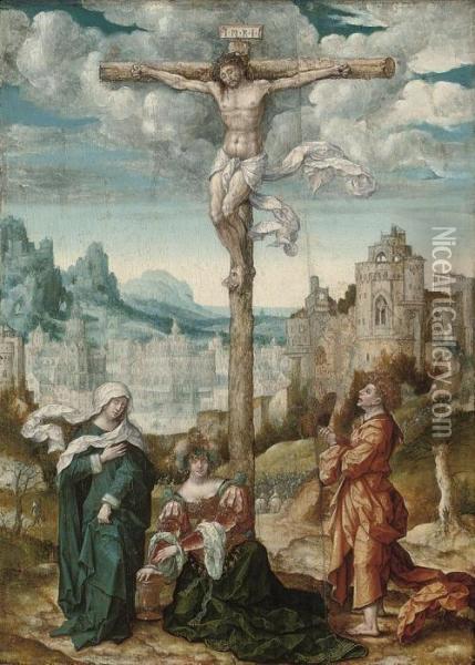 The Crucifixion Oil Painting - Barend Van Orley