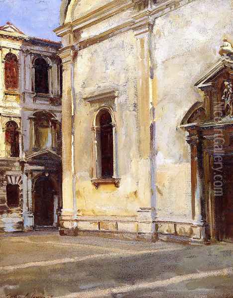 Santa Maria del Carmelo and Scuola Grande dei Carmini Oil Painting - John Singer Sargent