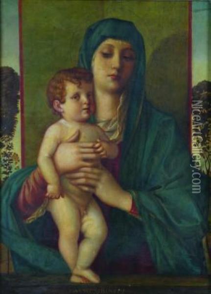 Madonna Degli Alboretti (madonna Of The Small Trees) Oil Painting - Giovanni Bellini