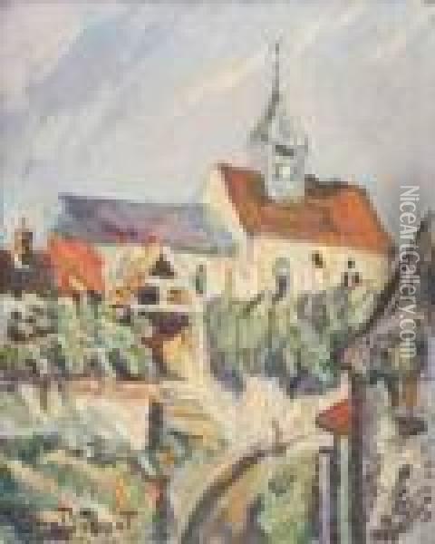 Eglise De Campagne Oil Painting - Pierre Dumont