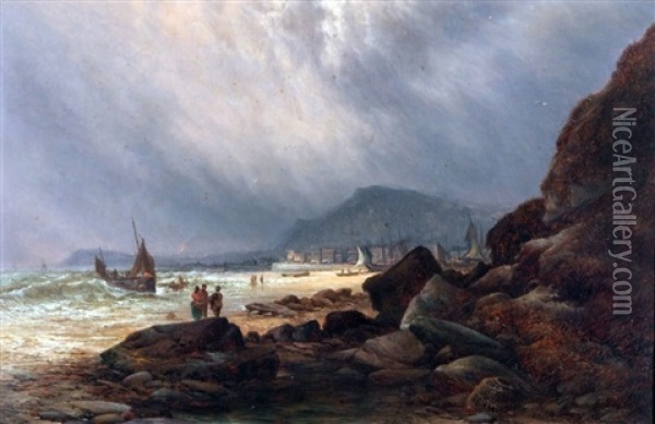 View On South Coast Oil Painting - Walter Heath Williams