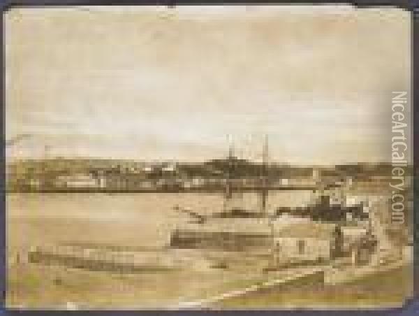 Devonport From Cremyll Oil Painting - Linneaus Tripe