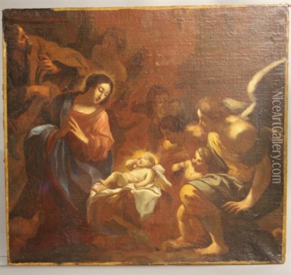 Portrait Of Madonna And Child Surrounded By Angels Oil Painting - Bartolome Esteban Murillo