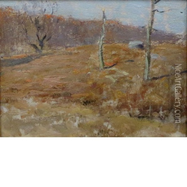 Early Winter Oil Painting - Bruce Crane