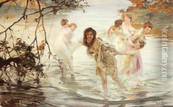 Dancing Nymphs Oil Painting - Paul Chabas
