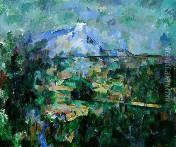 Mont Sainte Victoire Seen From Les Lauves3 Oil Painting - Paul Cezanne