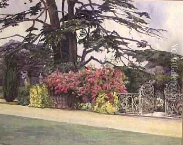 The Rose Garden at Hayes Place Kent Oil Painting - Alice Orde