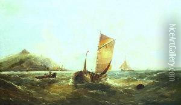 Shipping Off Dover Oil Painting - William Callow