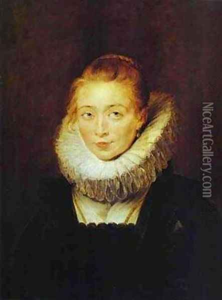 Portrait Of A Lady With A Rosary 1609-1610 Oil Painting - Peter Paul Rubens