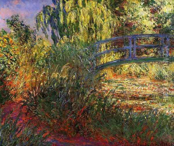 Path along the Water-Lily Pond 1900 Oil Painting - Claude Oscar Monet