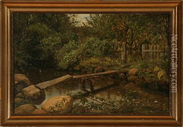 September, Hellebaek Oil Painting - Fritz (Georg Urban F.) Juergensen