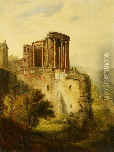 Tivoli, Tempel Der Vesta Oil Painting - Matthew James Lawless