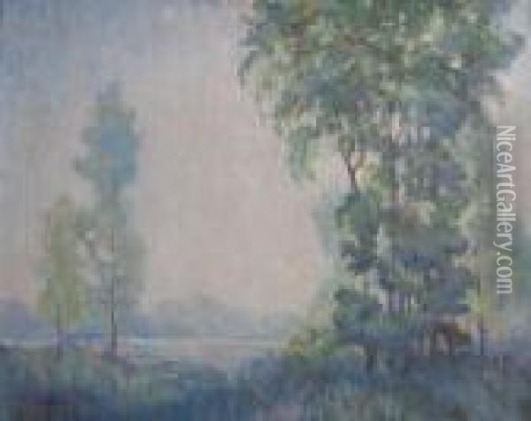 Landscape In Spring Oil Painting - Ernest Albert