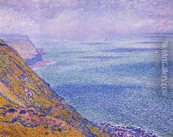 The Cap Gris Nez, Foggy Weather Oil Painting - Theo van Rysselberghe