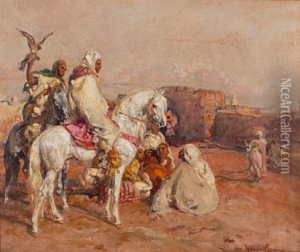 Return Of The Falconer Oil Painting - Henri Emilien Rousseau