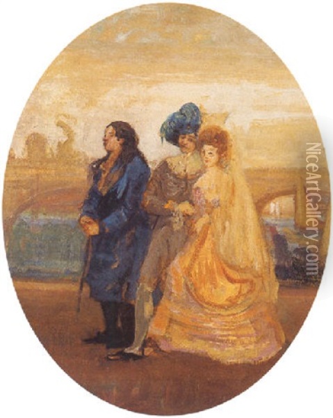 Apres Le Bal Oil Painting - Charles Conder