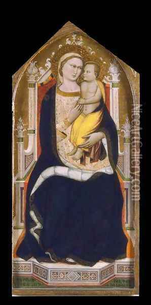 Virgin and Child Enthroned 1404 Oil Painting - Niccolo di Pietro Gerini