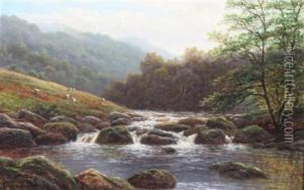 'bolton Abbey' & 'on The Rothay' Oil Painting - William Mellor
