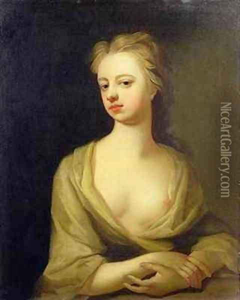 Portrait of Lady Whitmore Oil Painting - Michael Dahl
