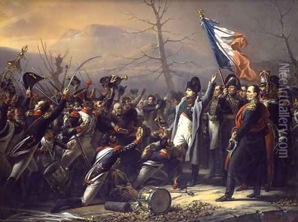 Napoleon returning from Elba Oil Painting - Vasily Ivanovich (Wilhelm) Sternberg