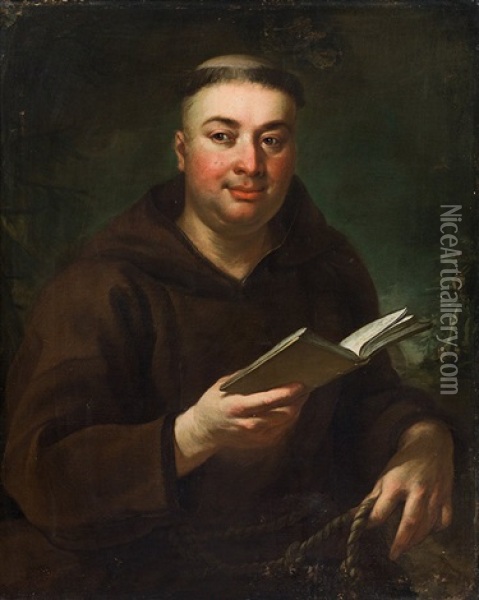Portrait Of A Man Wearing A Franciscan Habit Oil Painting - Martin van Meytens the Younger