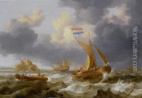 Marine. Oil Painting - Jan Peeters