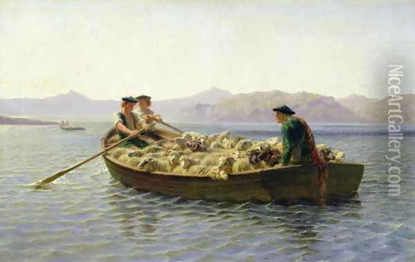Rowing Boat 1863 Oil Painting - Paul-Camille Guigou