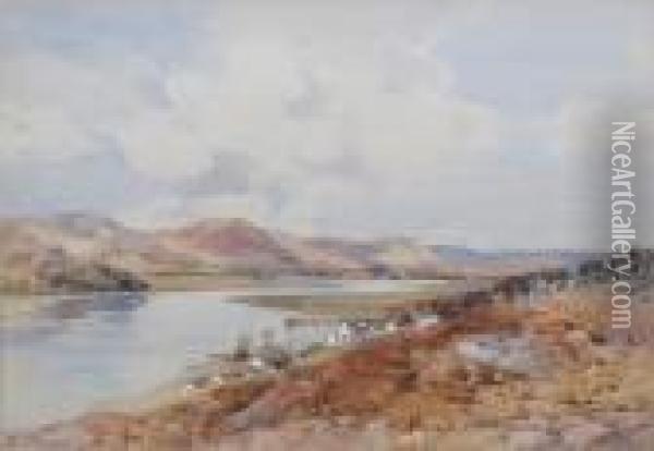The Scarr - Kippford, The Valley Of The Urr - Kircudbrightshire Oil Painting - Frederick Tucker