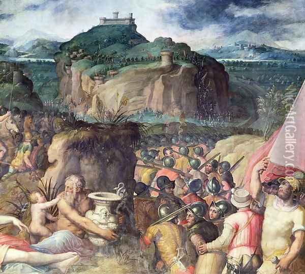 The Siege of San Leo 2 Oil Painting - Giorgio Vasari