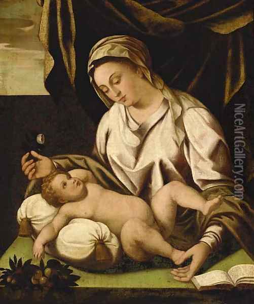 The Madonna and Child Oil Painting - Lambert Sustris