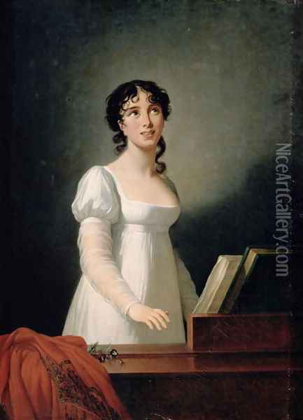 Portrait of Angelica Catalani 1780-1849 Oil Painting - Elisabeth Vigee-Lebrun