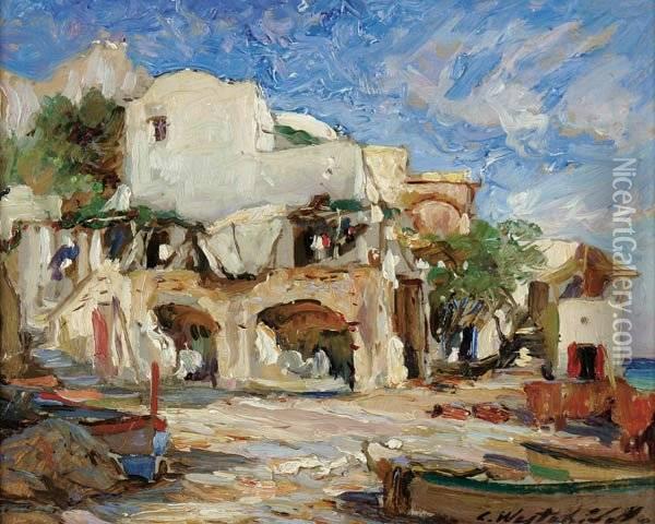 Constantin Alexandrovich Westchiloff , Capri Oil Painting - Constantin Alexandr. Westchiloff