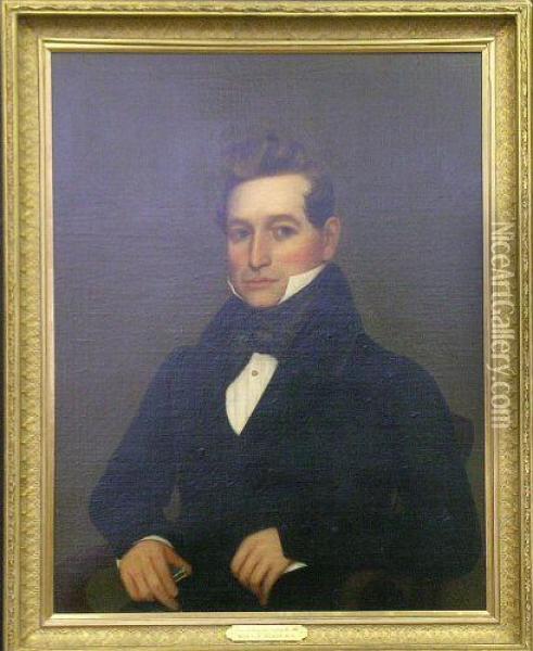 Portrait Of Samuel Langston, Kittery, Maine Oil Painting - Horace Bundy