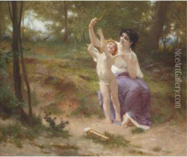 Love Disarmed Oil Painting - Guillaume Seignac