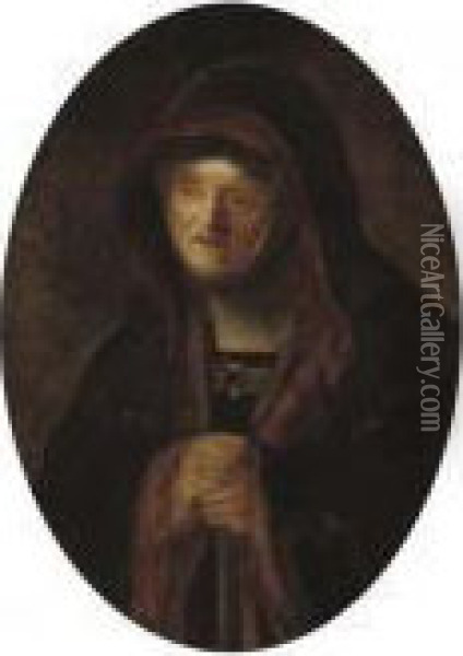 Portrait Of Rembrandt's Mother Oil Painting - Rembrandt Van Rijn