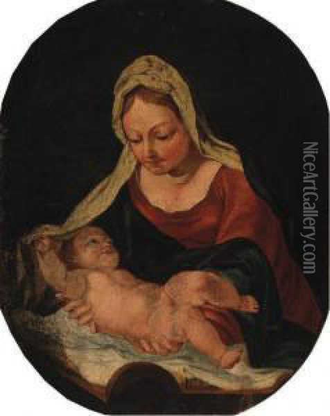 The Madonna And Child Oil Painting - Daniele Crespi