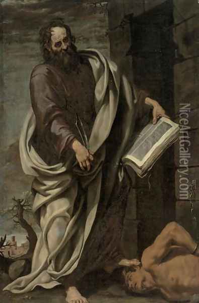 St. Bartholomew, 1620 Oil Painting - Luis Tristan De Escamilla