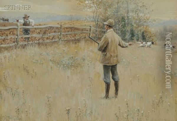 No Hunting Oil Painting - Arthur Burdett (Sr.) Frost