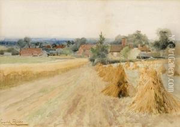 Harvest Landscape Oil Painting - Leopold Rivers
