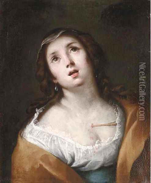 Saint Christina Oil Painting - Francesco Guarino