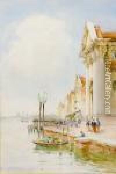 Quayside Venice Oil Painting - William Bingham McGuinness