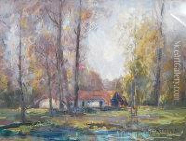 Woodland Retreat Oil Painting - Robert T. Mumford