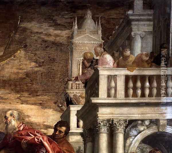 Sts Mark and Marcellinus Being Led to Martyrdom (detail) 3 Oil Painting - Paolo Veronese (Caliari)