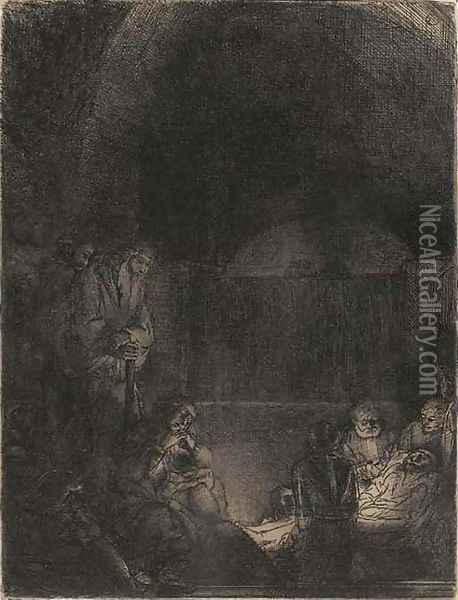 The Entombment 3 Oil Painting - Rembrandt Van Rijn
