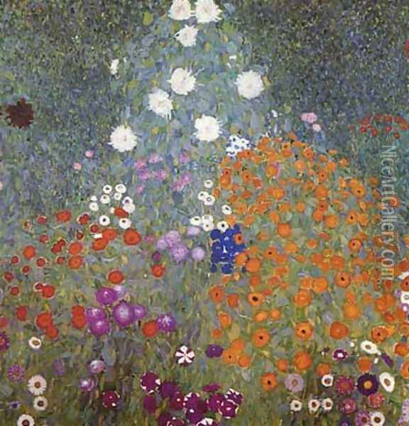 Farm Garden Oil Painting - Gustav Klimt